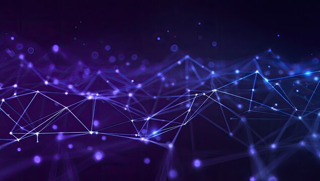 Abstract digital network graphic