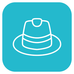 Carioca Hat icon vector image. Can be used for Festa Junina.