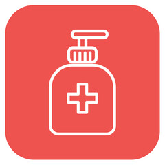 Fototapeta premium Wash Bottle icon vector image. Can be used for Lab.