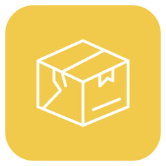 Broken Package icon vector image. Can be used for Warehouse.