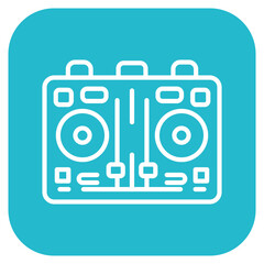 DJ Decks icon vector image. Can be used for Instrument.