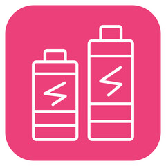 Many Batteries icon vector image. Can be used for Battery and Power.