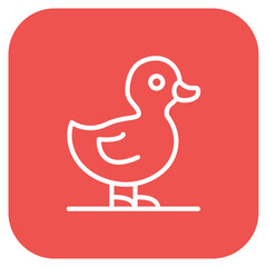 Duckling icon vector image. Can be used for Baby Shower.