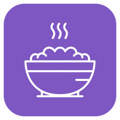 Food Bowl icon vector image. Can be used for Baby Shower.