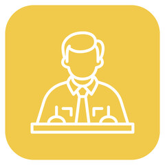 Clerk icon vector image. Can be used for Diversity.