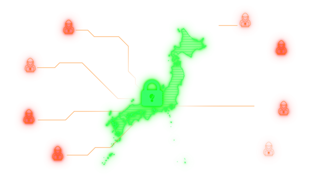 Cyber Japan Hacker Attack From Outside Transparent Attck