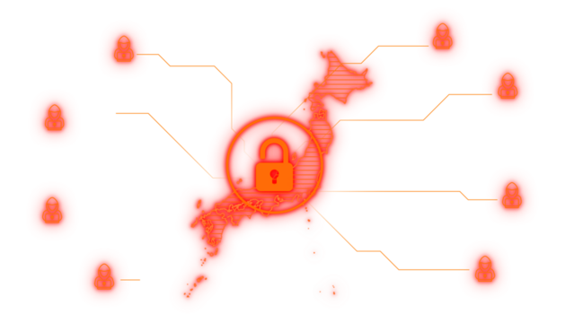 Cyber Japan Hacker Attack From Outside Transparent Unsecure