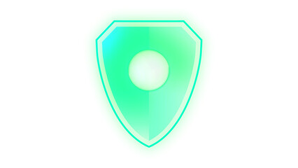 Cyber Japan Map Green Shield Flag Symbol HUD Animation Transparent png 02