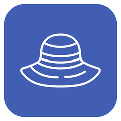 Pamela Hat icon vector image. Can be used for Luxury.