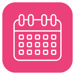 Calendar icon vector image. Can be used for Volleyball.