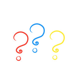 colorful question mark elements