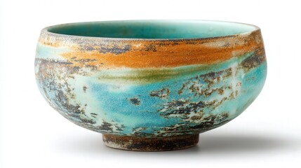 Ceramic bowl isolated on white background