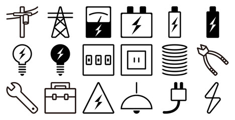 電気工事アイコンセット