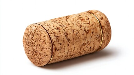 Champagne cork isolated on white background