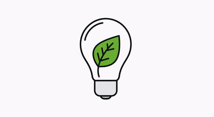 green energy saving light bulb