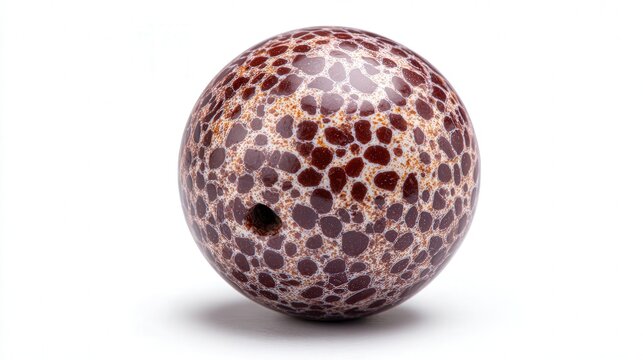 Clay bead isolated on white background