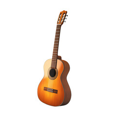 Obraz premium Classical wooden acoustic guitar