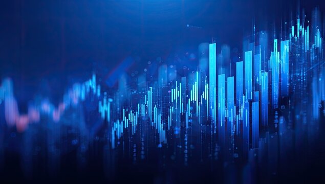 Abstract financial data visualization (1) - Powered by Adobe