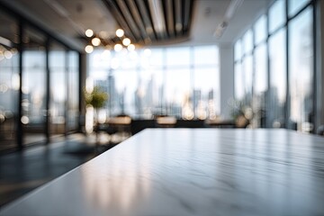 Blurred modern office interior