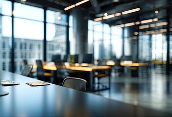 Modern office interior with city view (1)