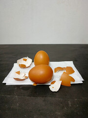 egg on a plate