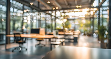 Blurred view of a modern office space (2)
