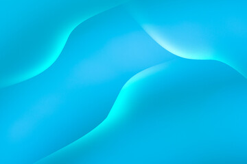Illustration in the style of wave-shaped patterns with blue gradient for online work and presentations