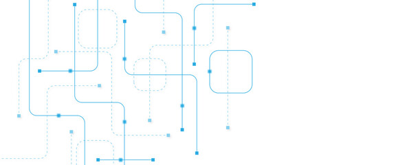 Abstract futuristic technology background. Technology background with crossed lines and dots.