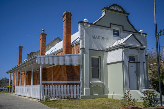 The old Masonic Hall in Tenterfield, northern New South Wales, Australia