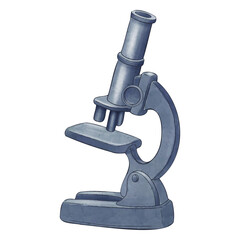 microscope isolated on white background