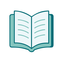 Book Reading Icon for Web and Graphic Design