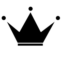 crown icon isolated on white background