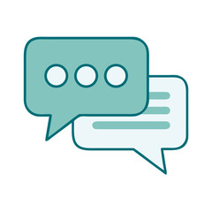 Chat Bubble Icon for Web and Graphic Design