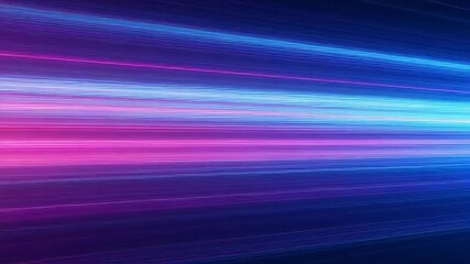 Abstract background of glowing neon lines and vibrant light trails creating a futuristic sense of high speed and digital motion - Powered by Adobe