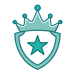 Fantasy Crest Crown Icon for Web and Graphic Design