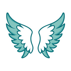 Feathered Wings Icon for Web and Graphic Design