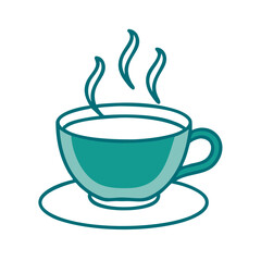 Hot Coffee Or Tea In A Cup Icon for Web and Graphic Design