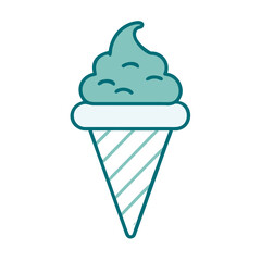 Ice Cream Cone Icon for Web and Graphic Design