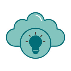 Idea Cloud Icon for Web and Graphic Design