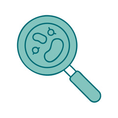 Magnifying Glass Health Icon for Web and Graphic Design