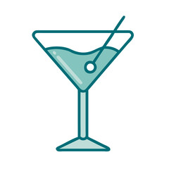 Martini Glass Icon for Web and Graphic Design