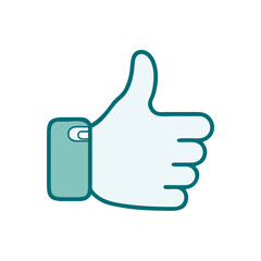 Obraz premium Thumbs Up Icon for Web and Graphic Design