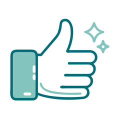 Thumbs Up Icon for Web and Graphic Design