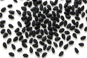 Black Cumin Seeds Macro Close-Up – Organic Nigella Sativa Spice Texture