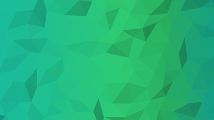 Green Polygon Abstract Background Low Poly Geometric Pattern in Gradient Design
