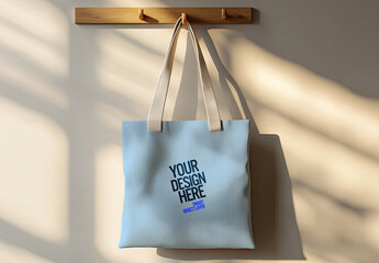 Mock up of a tote bag 