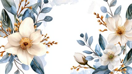 Obraz premium Elegant Floral Arrangement with Soft Pastel Colors and Greenery