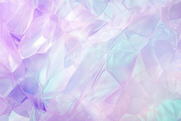 Naklejka premium Abstract pastel background featuring an iridescent crystal texture, creating a dreamy and ethereal visual experience