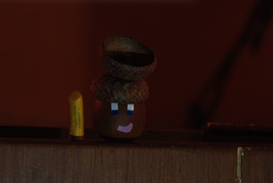 Serraya Ecorn cartoon character, Evening at Home