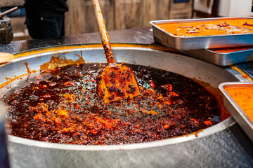Original mala spicy hot pot in Chengdu, China